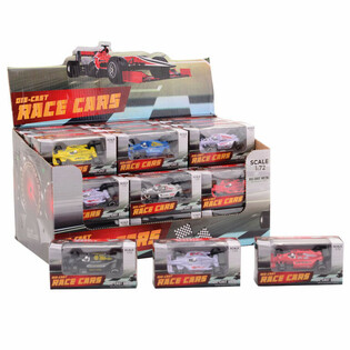 MIX F1 TRKAČKI AUTOMOBILI - RAZMERA 1:72 - U DISPLAYU (36 kom.)
