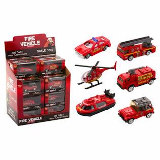 DIE CAST - MIX VATROGASNIH VOZILA - RAZMER: 1:64 - U DISPLEJU (24 kom.)