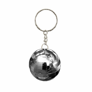 Privesci za ključeve Disco kugla Srebrni (Set od 12)