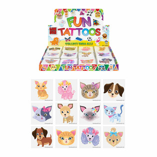 FUN TATTOOS - DISPLEJ MAČKE I PSI (48 PAKETIĆA)