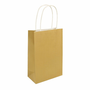 PAPIRNA KESA SA RUČKAMA - 14x21x7cm - Boja: ZLATNA (24 kom.)