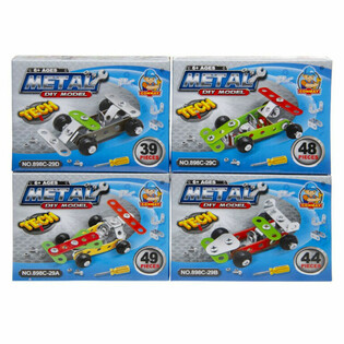 Metalni Set za Sastavljanje Trkačkog Auta (Display 24 komada)