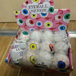 Squeeze Eyeball stiskave loptice u displeju (12 komada)