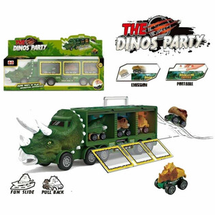 KAMION DINOSAURUS SA 3x DINO AUTIĆA - SET U VELIKOJ POKLON KUTIJI