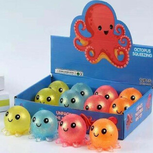 Gumena hobotnica stiskavac Squeeze Octopus Display (12 komada)