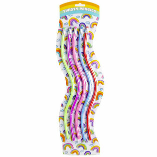 5-delni set savitljivih olovaka Twisty XL na kartonu (10 kom.)