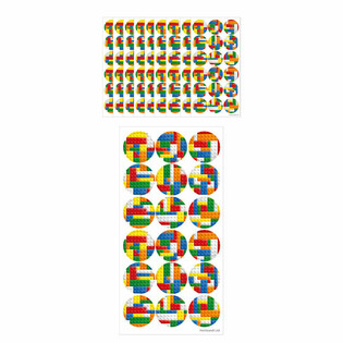 Fun Nalepnice - Brickz Kockice (10 listova)