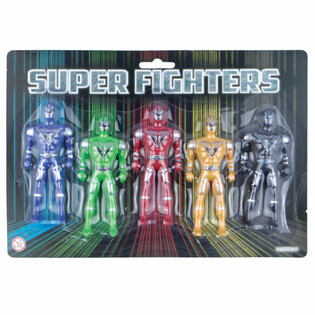 SUPER FIGHTERS - 5 Akcionih Figura na Kartici (6 kom.)