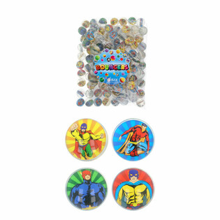 Mix Super Hero - Loptice skočice &Oslash;3.3 cm (100 kom.)