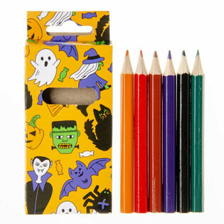 Set od 6 Halloween drvenih bojica (24 komada)