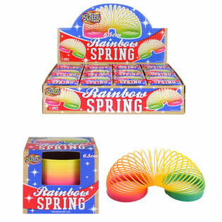 RETRO TOYS - DUGA SPIRALA &Oslash; 6,5 CM U DISPLAYU (12 kom.)