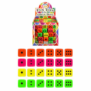 Kockice 2,5 cm u displeju - Mix boja (125 komada)
