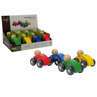 JOUECO Drveni Automobili - U Displeju (8 Komada)
