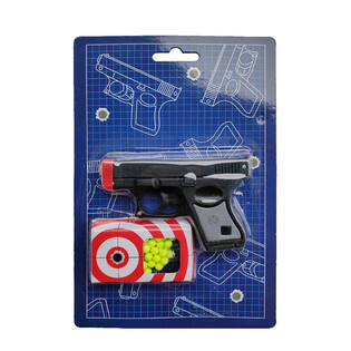 BB Gun pi&scaron;tolj 10,5cm na kartici [Ispod 0.08J] (6 kom.)