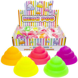 SQUEEZE NEON KAKICA - MIX BOJA - U DISPLAYU (50 kom.)
