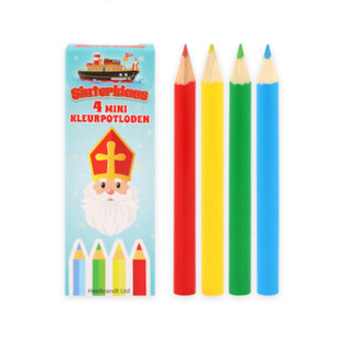 Drvene bojice Sveti Nikola (Sinterklaas) 4-delni set u displeju (120 kom.)