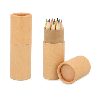 12x Drvene Bojice u Tubi: Model: Eco Friendly - U Displayu (20 kom.)