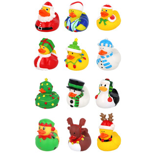 Mix Božićne Patkice 6cm (12 komada) - Praznični Poklončići