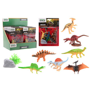 ANIMAL WORLD - Set Igračaka Dinosaurusi 8 Delova - Display (12 kom.)