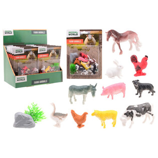 ANIMAL WORLD - Set Životinje na Farmi 12 delova - u Displayu (12 kom)