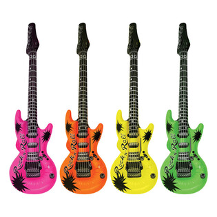Gitara na naduvavanje Neon Mix - 95cm (12 komada)