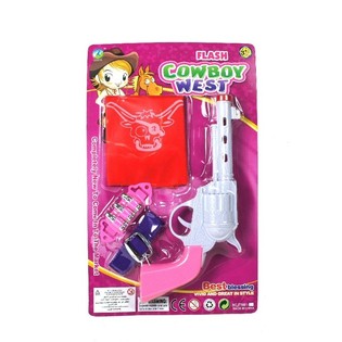 Cowgirl set za devojčice sa svetlom i zvukom (6 kom.)